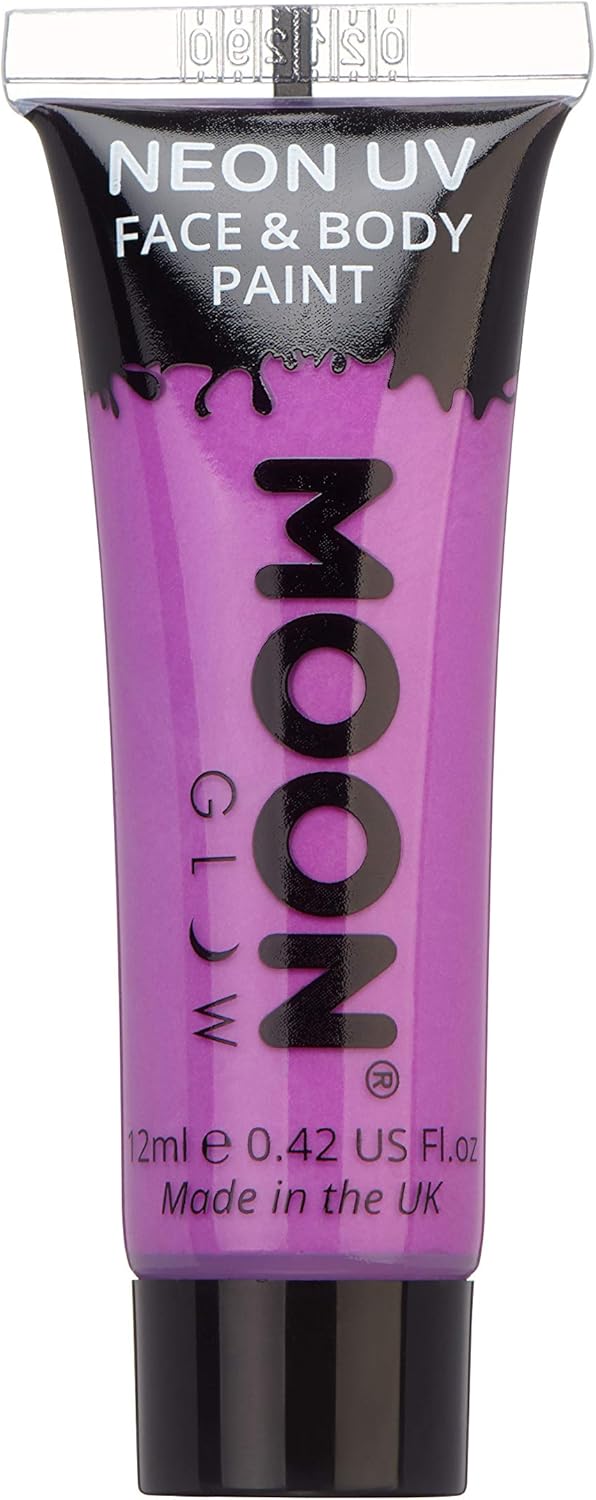 Moon Glow Intense Neon Uv Face Paint, Purple, Single, 12ml