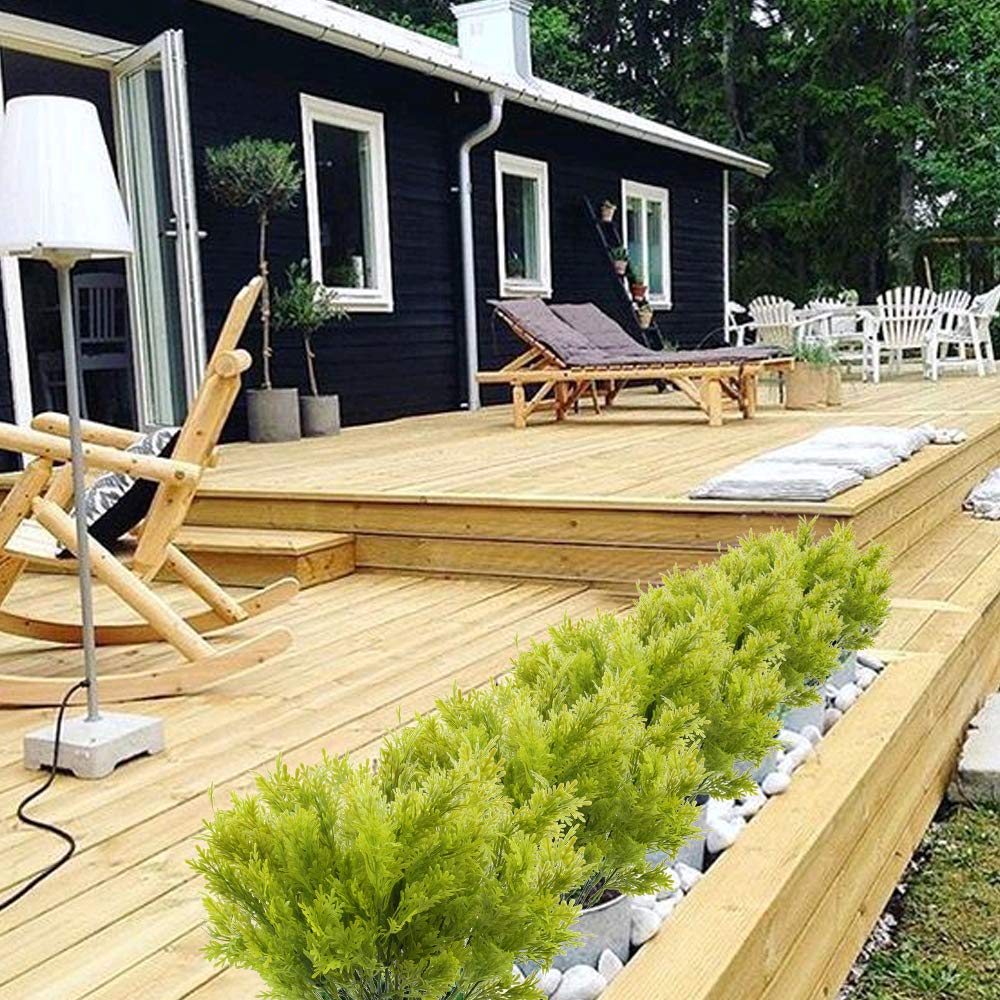 Decoración del hogar XHXSTORE 3pcs Flores Artificiales Exterior e