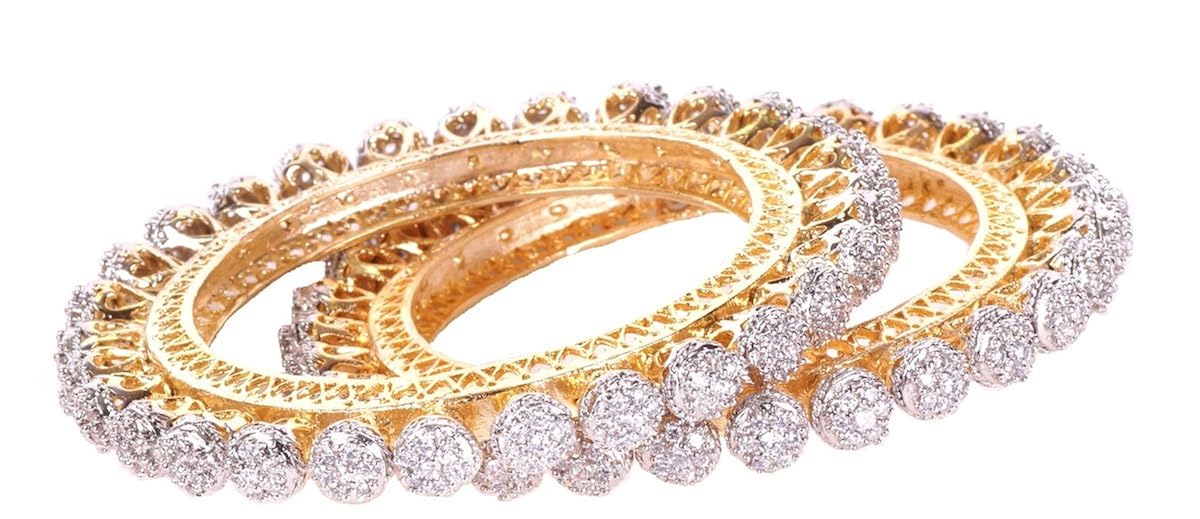 Buy Beautiful Indian Bridal Designer 2 Piece Pacheli Bangle Set from