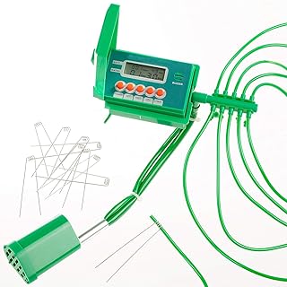 HidroRain Automatisches Bewässerungssystem mit Timer, batteriebetrieben, für die Bewässerung von Blumentöpfen, optimal für den Urlaub