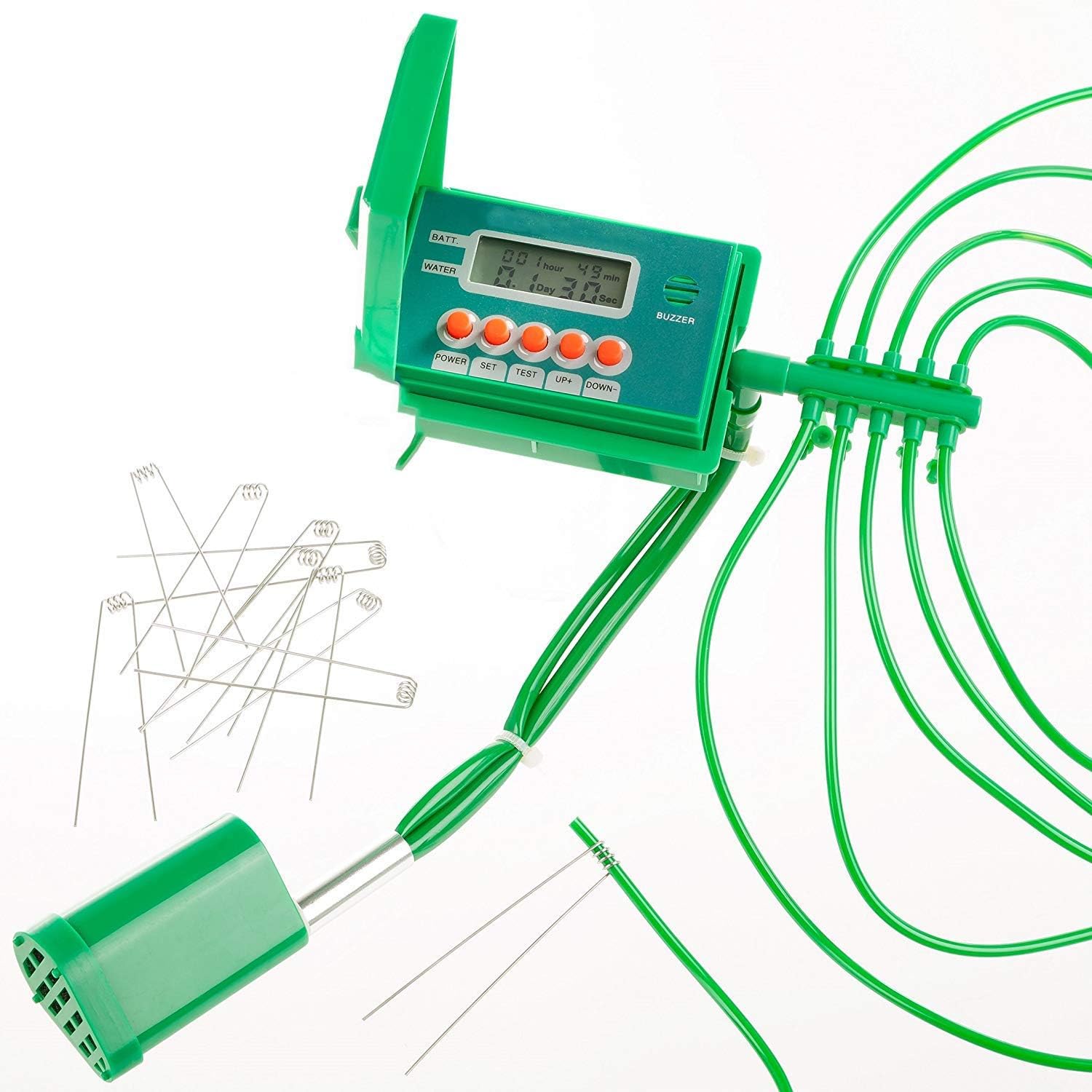 HidroRain Automatisches Bewässerungssystem mit Timer, batteriebetrieben, für die Bewässerung von Blumentöpfen, optimal für den Urlaub