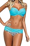Astylish Women's Push Up Two Piece Bikini Swimsuits