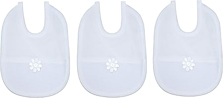 aida cloth baby bibs
