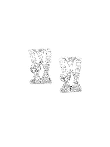 Brass Criss-Crossed Earring for Women