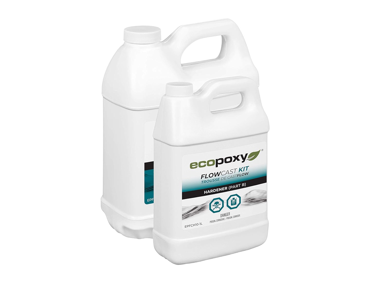 EcoPoxy FlowCast 3L Kit Clear Casting Epoxy Resin for Wood Working, Tables, Counters