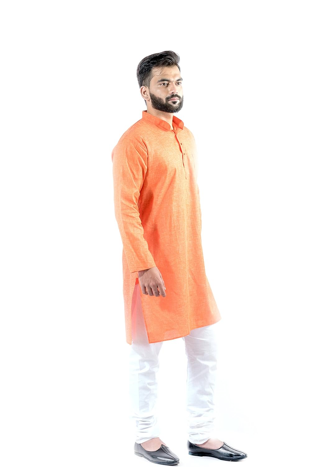 anjani ethnic cotton round neck full sleeve kurta for men