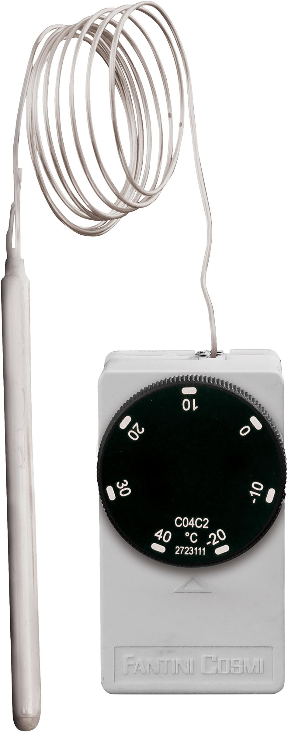 FANTINI COSMI C04C2 Capillary and Bulb Thermostats, Remote Mount, White
