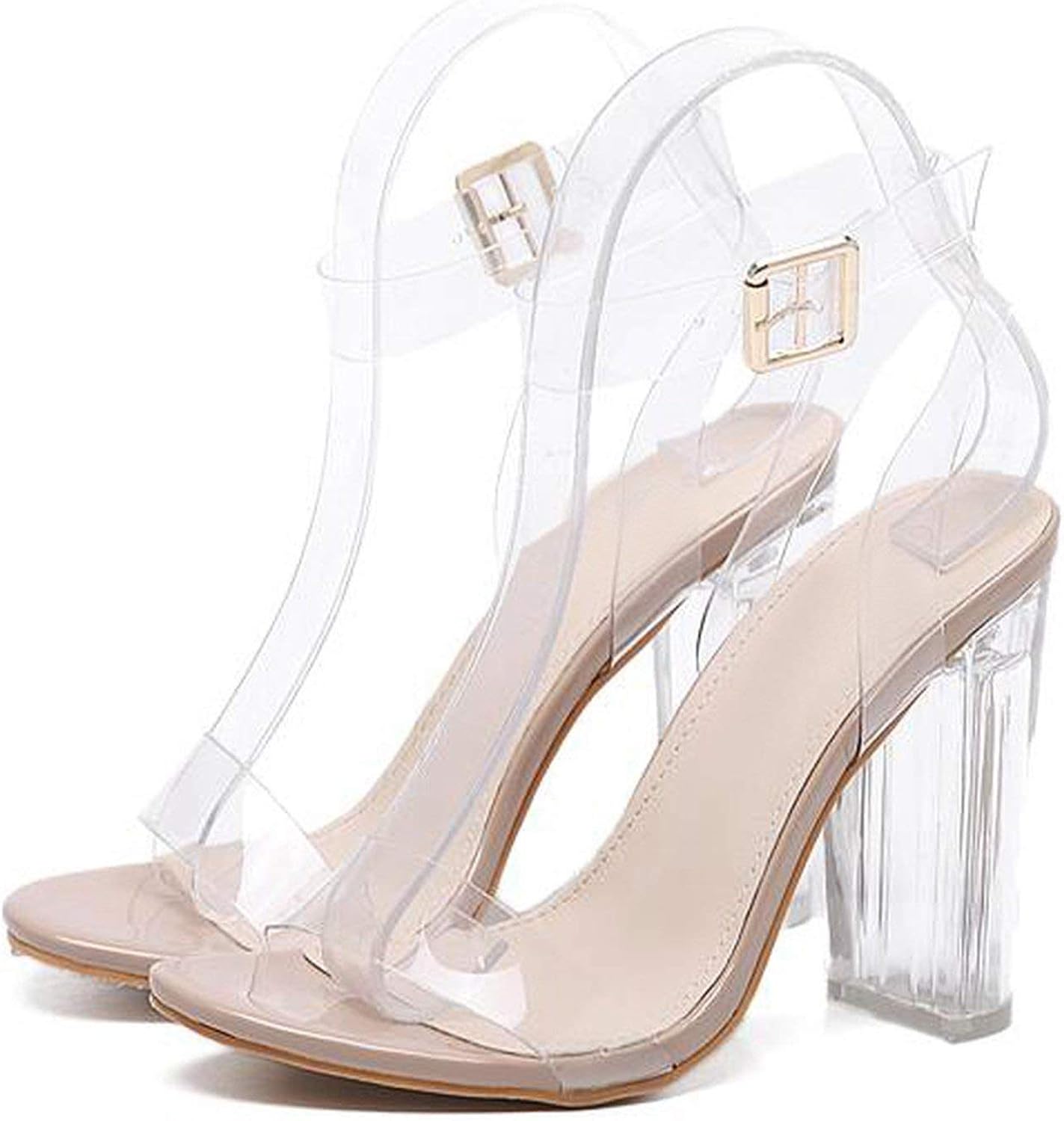 high heel jelly sandals