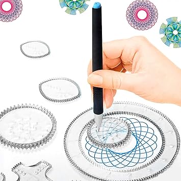 Ruixib Spirograph Enfant Adulte Outil De Dessin Jouet Educatif Jouet Loisir Creatif Cadeau Anniversaire Noel Pour Les Enfants Plus De 3 Ans Amazon Fr Jeux Et Jouets