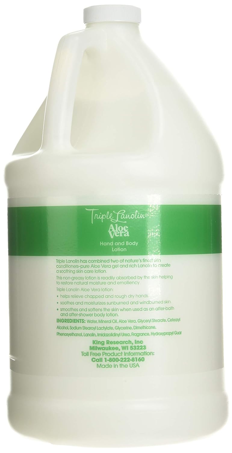 triple lanolin aloe vera lotion gallon