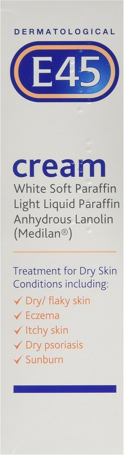 E45 Cream 50g Pack of 3 Tubes Skin Moisturizer Dry Skin E45