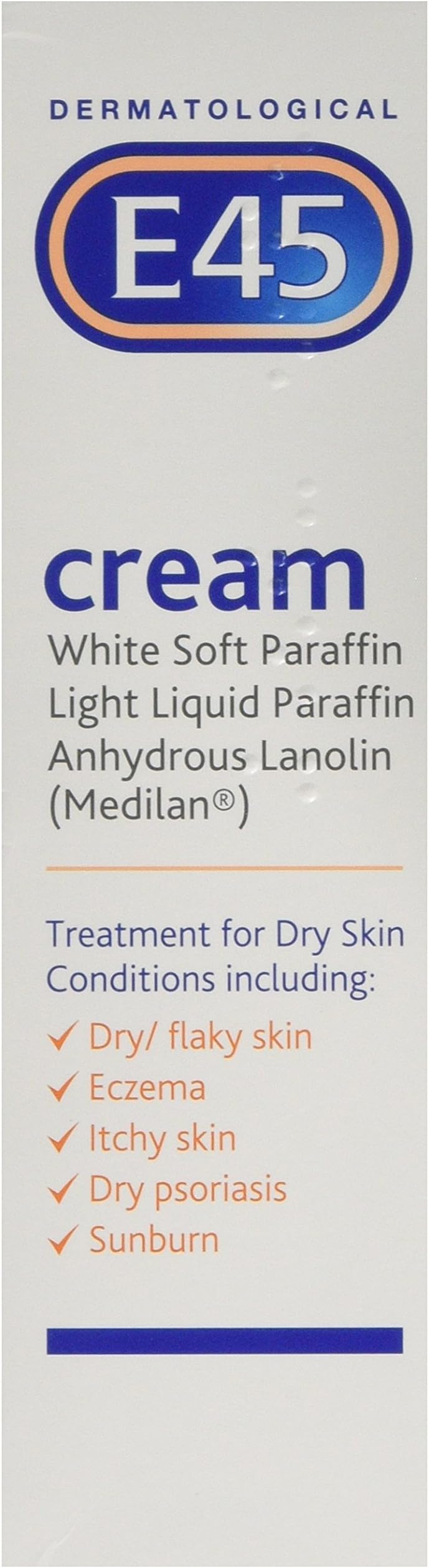 E45 Cream 50g Pack of 3 Tubes Skin Moisturizer Dry Skin E45