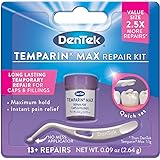 Dentek Temparin Max Repair Kit, 13+ Repairs, 2.64 Grams (Pack of 6)