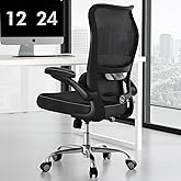 TRALT Ergonomic Office Chair - Desk Chair with Wave High Back Adjustable Lumbar Support Computer Chair - Gaming Chairs Mesh Backrest and PU Leather Seat for Home Reading Chairs to Adults(Black)