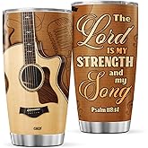 CUBICER Guitar Tumbler Gifts For Teens Guitarist Adults Husband Men Music Lovers Coffee Travel Mug Oz Stainless Steel Insulated Cup On Fathers Day Christmas Birthday Retirement