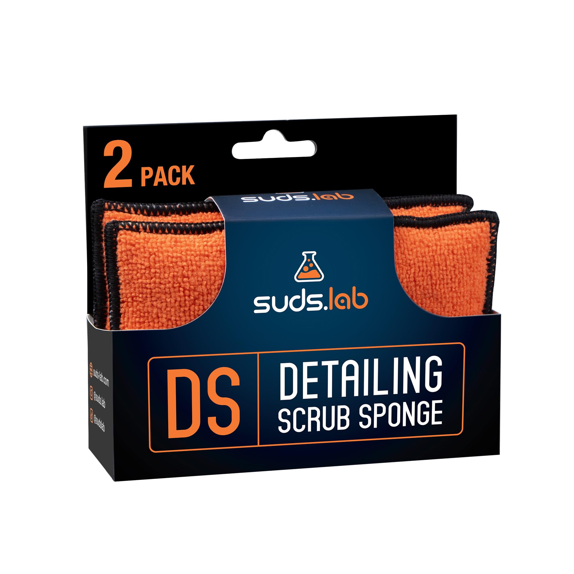 Suds Lab DS Microfiber Detailing Scrub Pad 2 Pack