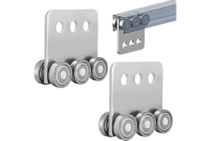 SKTREX 2Pcs 6 Wheel Trolley Assembly Rollers Six Bearing Trolley Assembly for unistrut 1-5/8" Wide and All 1-5/8" or Taller Strut Channel