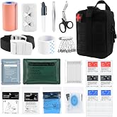 IFAK Trauma First Aid Kit Molle Pouches Emergency Survival Kit for Tactical Car Travel Hiking Camping(Black)