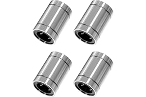 Skweawert 4PCS LM25UU Linear Ball Bearings, 25mm Bore Dia, 40mm OD, 59mm Length with Double Side Rubber Seal Linear Rail for CNC,3D Printer