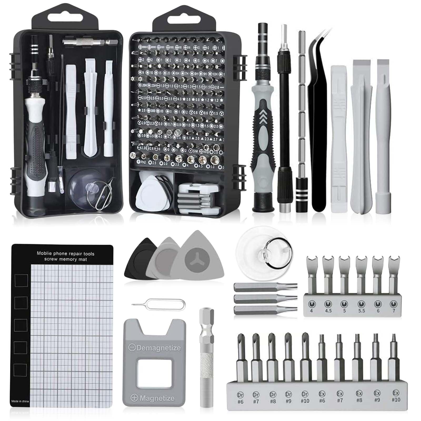 138PCS Precision Screwdriver Set, Electronic Repair Tool Kit Small Magnetic Screwdriver Kit for Watch Computer PC Laptop