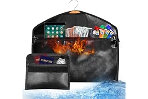 Sdstone Hanger Diversion safe with Lock, Fireproof Hanger Safe with Small Fireproof Bag,Secret Safe Under Clothes with Hidden Compartment to jewelry safes for home or Travel Safe 1 pack