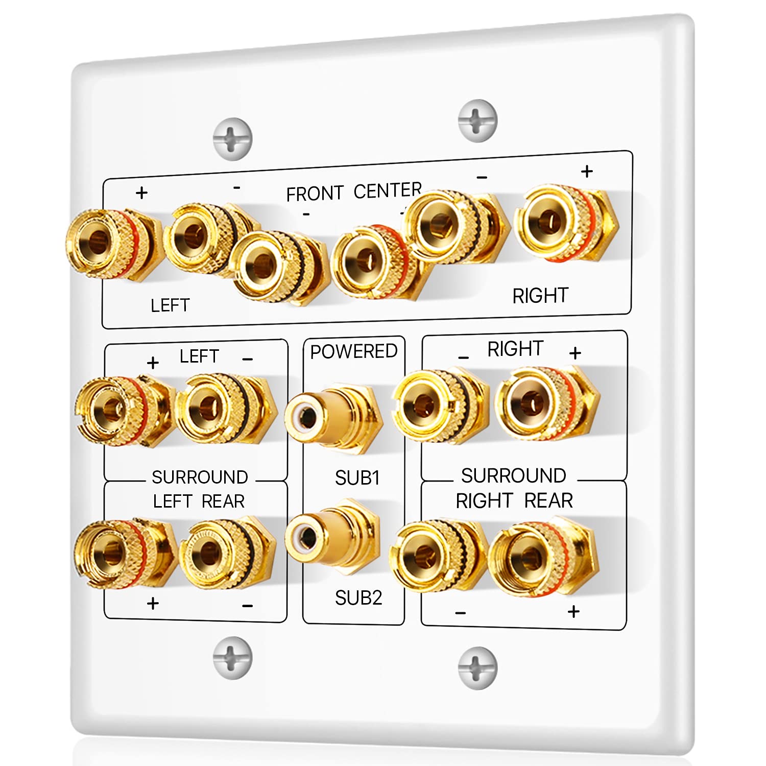 TNP 7.2 Surround Sound Subwoofer and Speaker Wall
