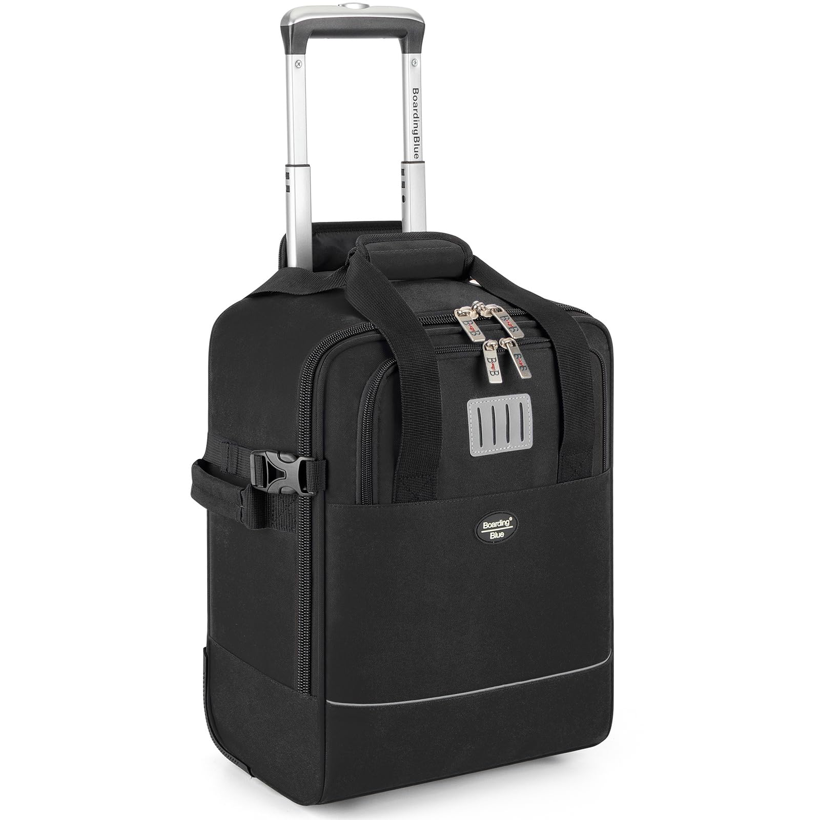 Photo 1 of 17x13x8 Inches JetBlue Airlines Rolling Personal Item Underseat Travel Bag - Suitable for Major Airlines including Spirit, Jetblue and Frontier- Duffel Bag Design (Black, 17x13x8 Inches)