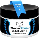 HawkGrips 2oz Unscented Massage Emollient, Oil-Based Vegan Formula with Shea Butter for IASTM &amp; Soft Tissue Techniques, Smooth Lubrication, Non-Greasy Cream Alternative, Professional Use, Pack of 1