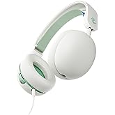 Skullcandy Grom Wired Headphones, Volume-Limiting Audio, Comfortable Over-Ear Fit, Foldable, Designed for Kids 6+, Convenient for Travel with 3.5mm AUX Plug, Built-in Microphone - Bone Seafoam