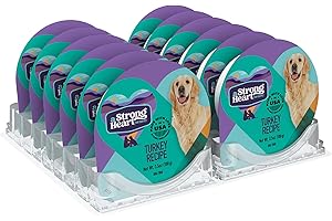 STRONGHEART A Strong Heart Wet Dog Food Cups, Turkey Recipe - 3.5 oz Cups (Pack of 12), Made in The USA with Real Turkey