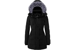 Wantdo Women's Recycled Puffer Jackets Warm Winter Coats Long Winter Jacket Puffy Coat