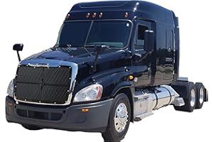 GrilleAdz Premium Quilted Winter Front for Freightliner Cascadia 2017 & Prior (Winter Front with Snap Install Kit)