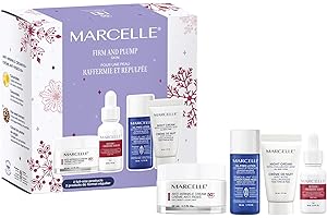 Marcelle Anti-Wrinkle 50+ Set, Holiday Gift Set, Anti-Wrinkle & Firming Day and Night Skin Care Routine for Mature Skin, Hypo