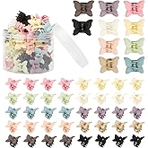40Pcs Colorful Butterfly Hair Clips - WOVOWOVO Small Hair Claw Clips Cute Butterfly Clips for Thin Fine Hair Mini Hair Clips Hair Accessories for Women Girls Birthday Christmas Gift