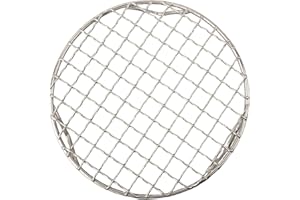 Round Cooling Rack for Cooking, 201 - grade Metal Wire Oven Grill Sheet with 1.8mm Thick Wires and Reinforced Border, Even Ai