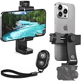 iPhone Tripod Mount Adapter with Bluetooth Remote - Fits All Phones