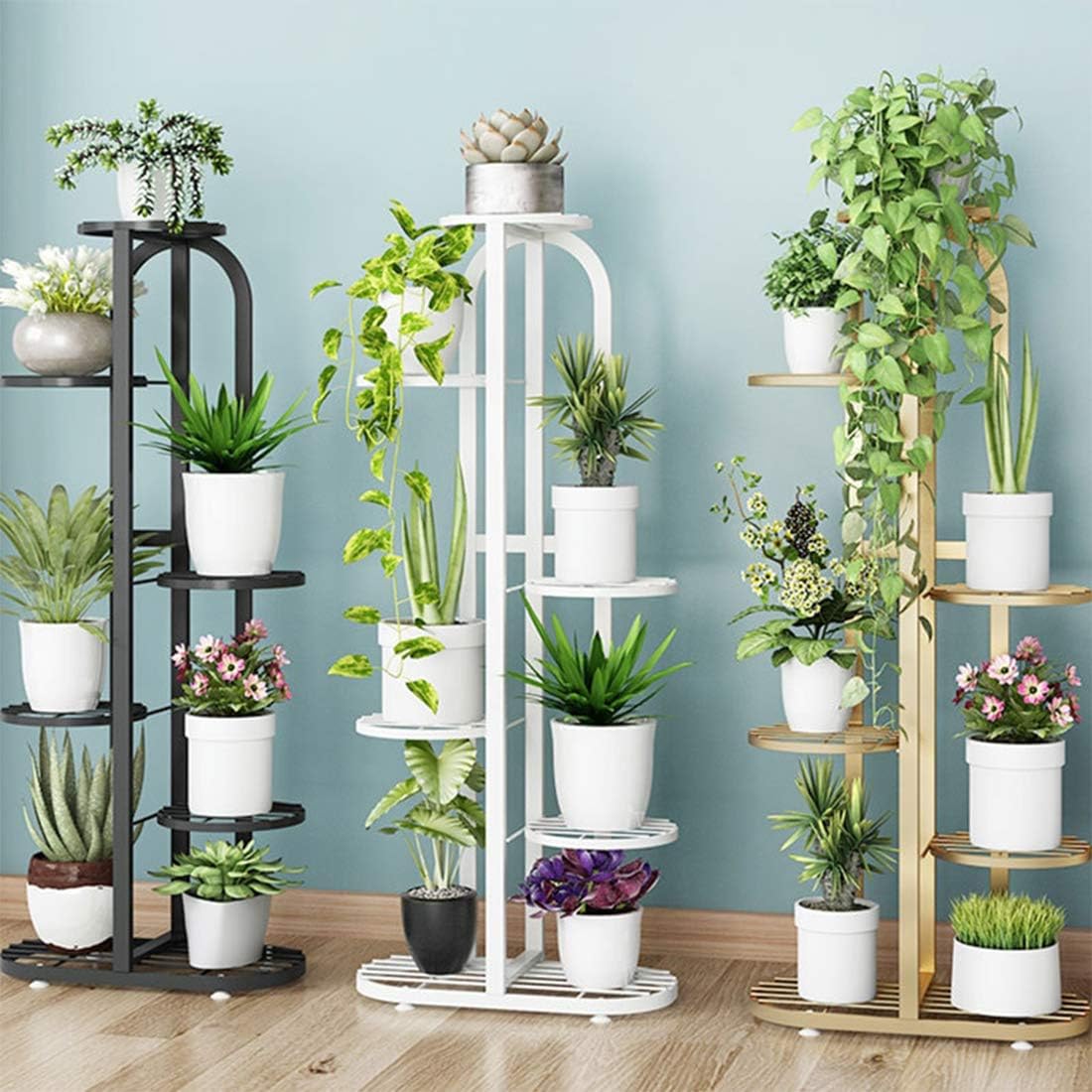 Supporto per piante semicircolare in vaso di fiori con mulino a vento decorazione per giardino all'aperto balcone Patio Yard  1503