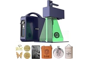 GWEIKE G2 Max 50W Fiber Laser Engraver with 3D & Deep Engraving, 15000mm/s Ultra-Fast Laser Engraver Machine, 150x150mm Worki