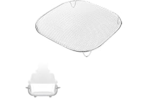 Air Fryer Crisper Rack for Ninja Crispi, 304 Stainless Steel Pan Air Fryer Plate Tray Replacement Part Dishwasher Safe Compat