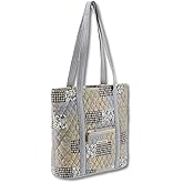 Bella Taylor Large Tote | Lightweight Quilted Fabric Tote Bags for Women