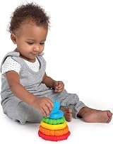 Baby Einstein Stack & Teethe Multi-Textured Teether Toy Set 5-Piece Ages 3 view 9