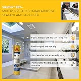 Sika Sikaflex EBT+ Black Adhesive Sealant Filler 300ml Multi-Purpose view 3