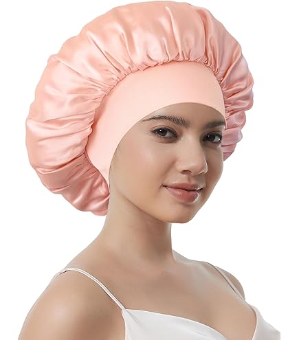 Amazon.com: 100% Mulberry Silk Bonnet for Sleeping Women  display picture 1