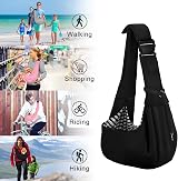 PETLOFT Puppy Sling Carrier for Small Pets up to 4.99 kg Black view 7