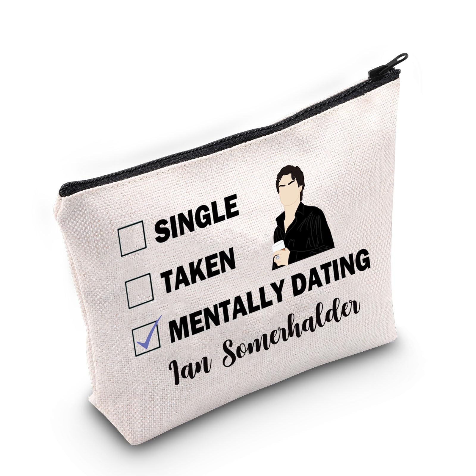PYOUL Ian S Inspired Gift Mentally Dating Ian S Makeup Bag Ian S Fan Cosmetic Bag (Dating Ian S B)