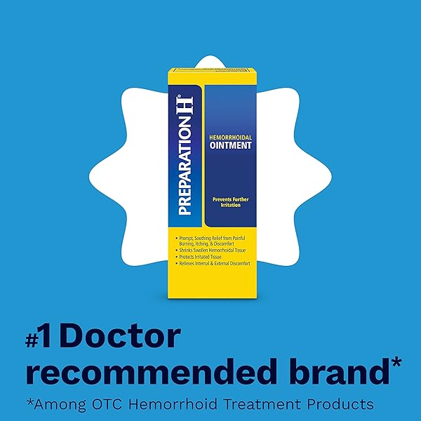 PREPARATION H HEMORRHOID SYMPTOM TREATMENT OINTMENT, ITCHING, BURNING & DISCOMFORT RELIEF, TUBE (2.0 OUNCE)