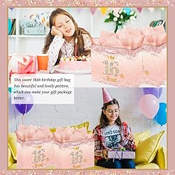 Vichona Rose Gold 16th Birthday Gift Bag for