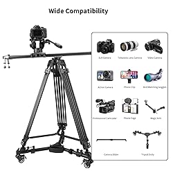Cayer BF30L Video Tripod with Fluid Head, 73" Heavy