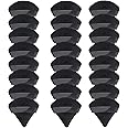 24 Pieces Powder Puff, Triangle Makeup Puff Cotton Powder Face Washable Body Powder Puff for Loose Powder Body Cosmetic Foundation Sponge Makeup Tool (24Black)