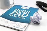 Silvine A4 Refill Pad 160 Pages 4 Hole W Punch Narrow Feint Margin Pack of 6 view 5